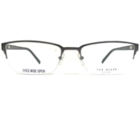 Ted Baker Eyeglasses Frames B532 GUN Black Gray Rectangular Half Rim 58-... - $60.66