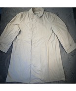 Vintage Rainfair Rain Overcoat Tan 40 In WHW Monogram  - $34.19 CAD