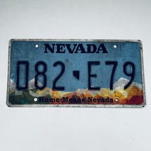   Nevada Home Means Nevada Passenger License Plate 082 E79 - £13.24 GBP