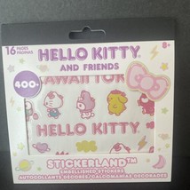 Sanrio Hello Kitty &amp; Friends Stickerland 400+ Embellished Stickers 16 sheets-New - $12.19