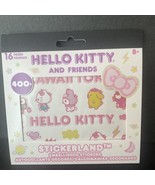 Sanrio HELLO KITTY &amp; FRIENDS STICKERLAND 400+ Embellished STICKERS 16 sh... - £9.73 GBP