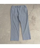 Chico&#39;s Travelers Pant Black And White Chino Stripe Stretch Classy Women... - $24.86 CAD