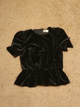 Eliza J Size Large Velvet Crop Top - $19.79