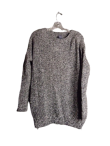 Gap Side Zip Tunic Sweater Black White Marled Pullover Knit Top Womens S... - $17.82