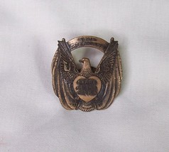 C1918 WWI ERA TRUE AMERICANS HEART of the NATION PATRIOTIC BADGE PIN - £19.46 GBP