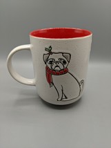 Holiday Christmas Pug Dog Coffee Mug Beverage Cup 21oz Spectrum Designz 4.5&quot;H - £13.30 GBP