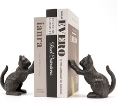 Ambipolar Cat Decorative Bookends, Unique Book Ends To Hold Books Heavy ... - $40.96