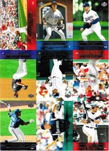 2005 Upper Deck Baseball Promo Uncut 9 Card Sheet - Pudge Rodriguez, Greg Maddux - £14.21 GBP