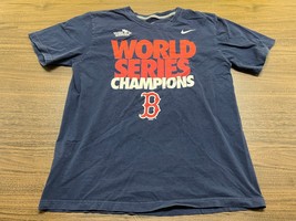 2013 Boston Red Sox &quot;World Series Champions&quot; Men&#39;s Blue T-Shirt - Nike - Large - £10.02 GBP