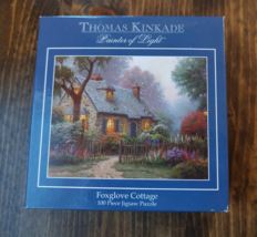 Thomas Kinkade Foxglove Cottage 100 Pc Puzzle 9&quot; x 7&quot; Ceaco New Sealed - $11.41