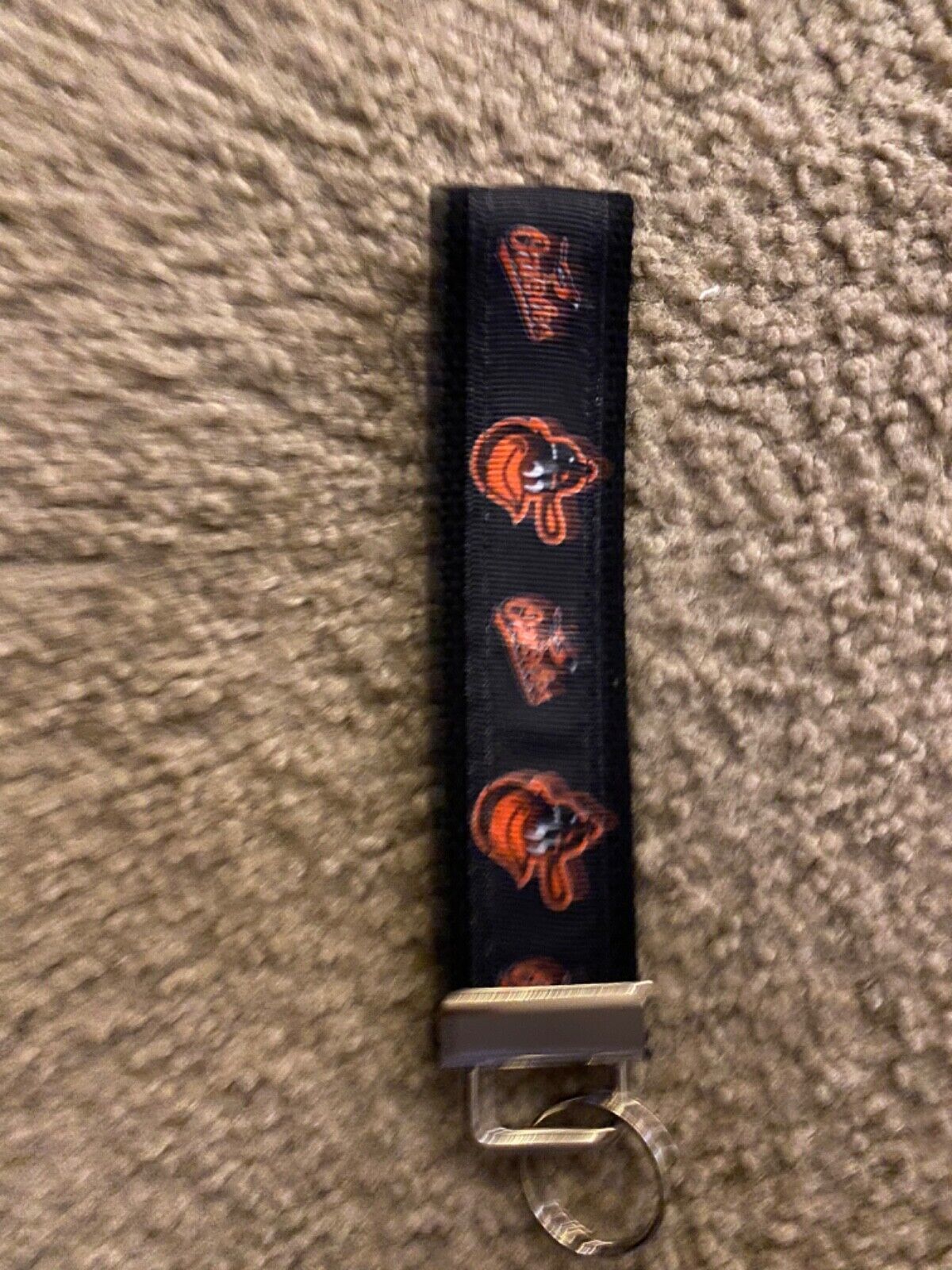 New Handmade Orioles Baseball Wristlet Key Chain Hand Lanyard Key Fob - $5.90
