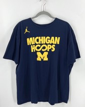 Nike Tee Athletic Cut Mens Shirt Sz XXL University of Michigan Hoops Bas... - $23.76