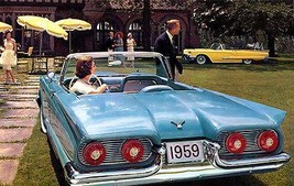 1959 Ford Thunderbird Convertible - Promotional Advertising Poster - $32.99