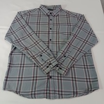 Columbia AM7968 Men's Gray Cotton Plaid Rapid Rivers II Button-Down Shirt Size L image 13