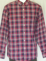 Men’s Dress Shirt Size Medium Long Sleeve Casual Claiborne Plaid Button Down - £11.43 GBP