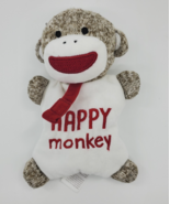 Baby Starters Happy Sock Monkey Lovey Security Blanket Rattle Pacifier H... - $20.36 CAD