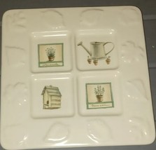 PFALTZGRAFF NATUREWOOD Divided Square Plate Trivet 8&quot; X 8&quot; - $186.21 MXN