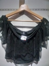 H&amp;M Ladies Black Lacy Blouse New Size L Express Shipping - £13.69 GBP