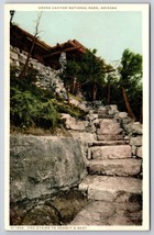 Stairs to Hermits Rest Grand Canyon Arizona AZ UNP Fred Harvey WB Postcard H15 - £3.85 GBP