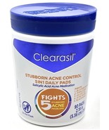 1pk 90-ct-Clearasil Fights 5 in 1 Daily Cleansing Pads Stubborn Acne Con... - €8,37 EUR