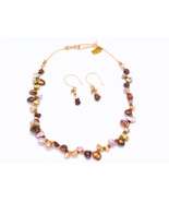 Autumn Keshi Necklace &amp; Earring Set - $306.37