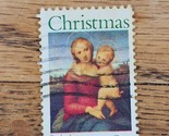 US Stamp Raphael National Gallery of Art 8c Used Wave Cancel 1507 Christmas - $0.94