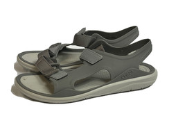CROCS Swiftwater Expedition Sport Sandals Smoke Gray &amp; Pearl size 7 Women&#39;s - £18.91 GBP