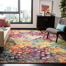 Boho Chic Abstract Watercolor Non-Shedding Living Room Bedroom Area Rug, 5&#39;1&quot; X - £79.14 GBP