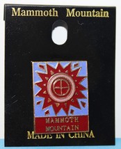 Mammoth Mountain Ski Pin - Snowflake,Sun,Pins,Badge,Skiing,Lapel - BLUE/PINK/RED - £8.01 GBP