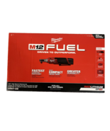Milwaukee M12 Fuel 3/8 Dr Cordless Ratchet w/ 2 Batteries/Charger 2567-2... - €213,47 EUR