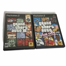 Grand Theft Auto 3 &amp; Vice City PS2 PlayStation 2 Maps Included On Both - £11.13 GBP