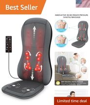 Shiatsu Full Back Massager,Massage Chair Pad with Heat,2D/3D Massage Sea... - $179.68