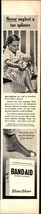 1946 BAND-AID Bandages Never Neglect a splinter  vintage art print ad d7 - £20.74 GBP