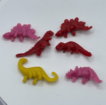 Vintage Plastic Prehistoric Playset Dinosaurs Lot of 6 Miniature Toys T-Rex - £15.14 GBP