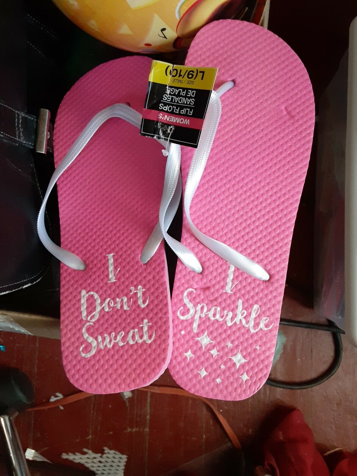 NEW Women Breathable Rubber Solid Pink Tropical Sandals I SPARKLE Flip F... - $3.96