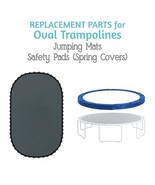 Oval Trampoline Replacement Parts: Jumping Mat, Safety Pad / Spring Cover - $2,063.44 MXN+