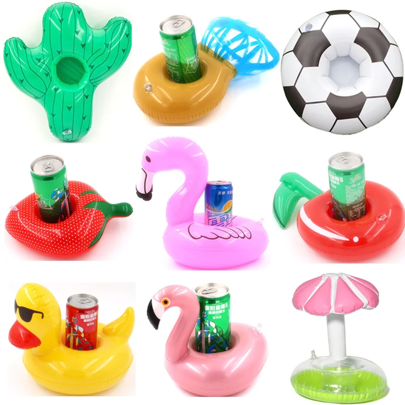 5pcs  Mini fanny Inflatable Red Flamingo,Red lips, duck, Floating Drink Cup - £9.91 GBP+