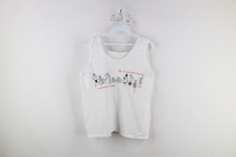 Vintage 80s Womens Large Spell Out YWCA Womens Road Race Tank Top T-Shirt USA - £35.06 GBP