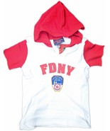 FDNY Kids Hoodie T-Shirt Youth NY Fire Dept Boys Girls Tee Red White (Sm... - £12.21 GBP+