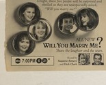 Will You Marry Me Print Ad Vintage Dick Clark Suzanne Somers TPA2 - £4.71 GBP