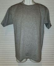 Men&#39;s Plain Blank Heavyweight Short Sleeve Tee T-Shirt Lot Hautes Grey - £12.76 GBP