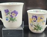 2 Noritake Conservatory Mugs Set Vintage Floral Gala Cuisine Coffee Cup ... - $29.67