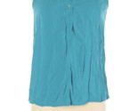 Old Navy Women Size Small Sleeveless Turquoise Rayon Partial Button Fron... - $24.73