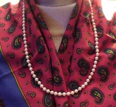 Stunning MONET Necklace Hand Knotted Classic Style 24 Inches - £69.79 GBP