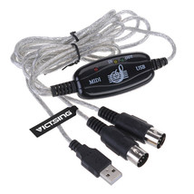 Usb 2.0 To Midi Cable For Music Keyboard Piano Interface Connection Adapter - £15.95 GBP