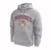 U.S. Marines USMC Vintage Emblem Hoodie  NEW Fast Free Ship - £37.87 GBP+