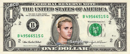 Justin Bieber On Real Dollar Bill   Singer   $1 Custom Cash Money - £7.21 GBP