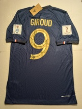 Olivier Giroud France 2022 World Cup Qatar Match Slim Blue Home Soccer Jersey - £79.93 GBP