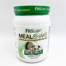 Fit &amp; Lean Meal Shake Meal Replacement Cookies And Cream Exp 10/24 - £26.73 GBP