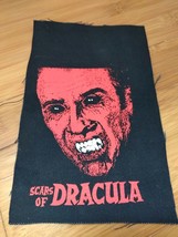 Scars of Dracula Christopher Lee 8&quot; Sew-on Fabric Patch - £7.98 GBP